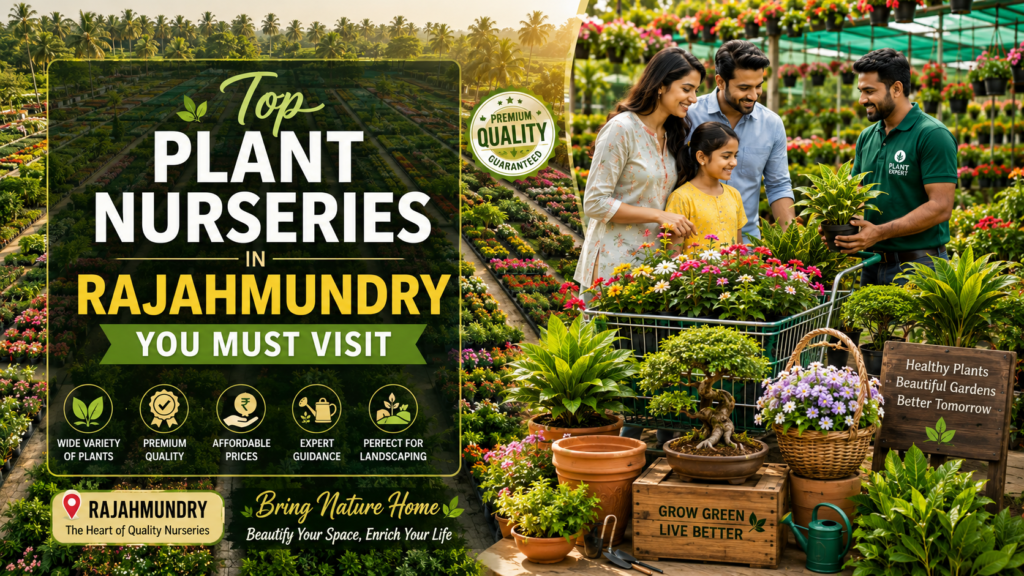top plant nurseries in Rajahmundry