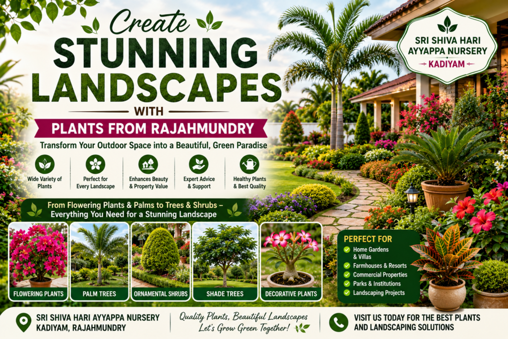 Plants for Landscaping in Rajahmundry